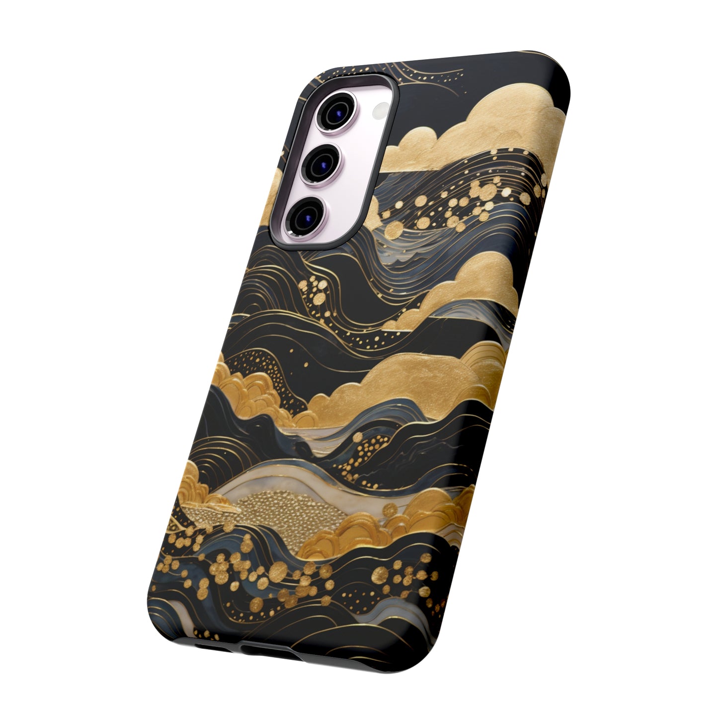 Chiyogami Mountains Tough Phone Case fits Galaxy S23 S22 S21 S20 Plus Ultra | Iphone 14 13 12 11 8 Pro Max Mini | Pixel 7 6 Pro 5 | Japanese