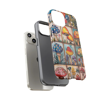 Trippy Magic Mushroom Tile  Abstract Art Phone Case