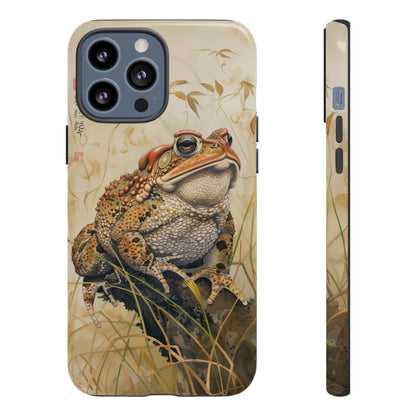 Toad on a Branch Japanese Style Art Painting Phone Case