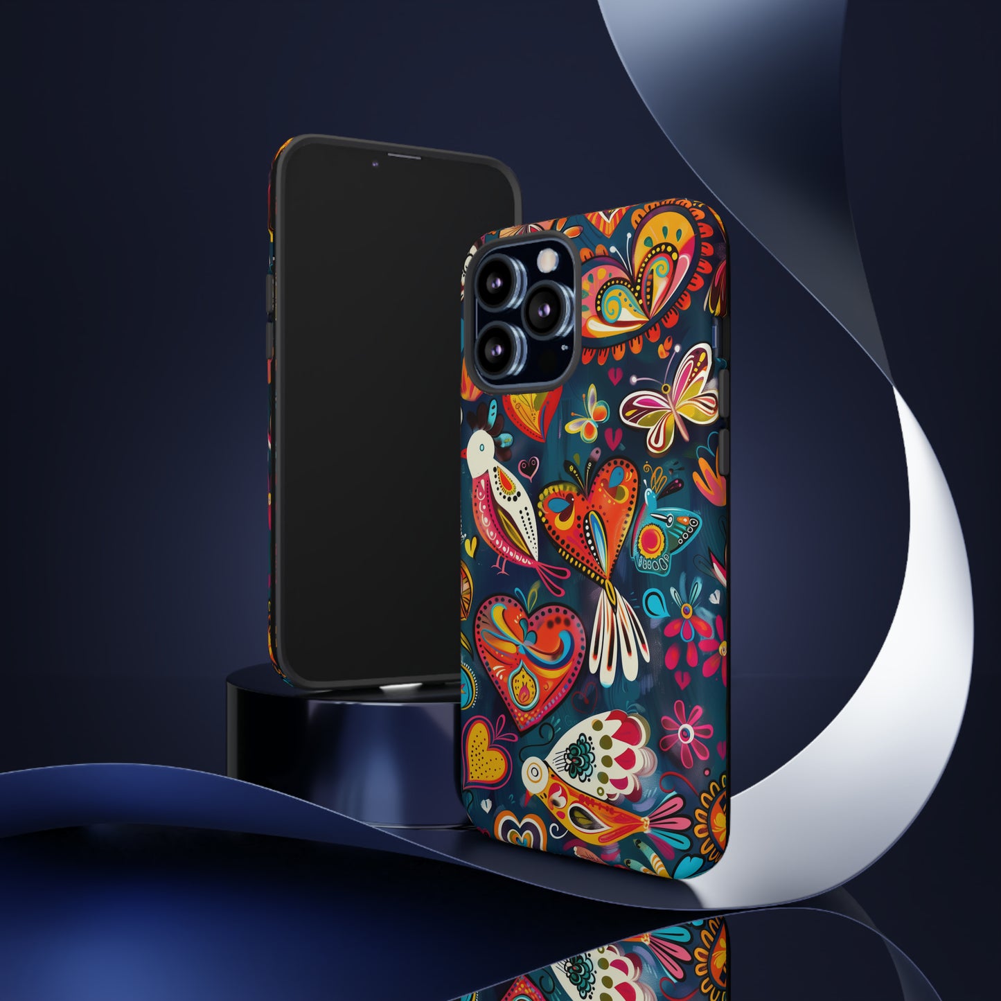 Bright Colorful Mexican Style Mural Painting Phone Case