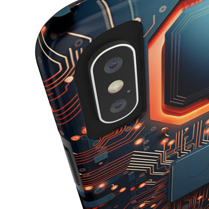 Neon Nexus: Cyberpunk Circuit Board | Futuristic Tech-Inspired iPhone Case