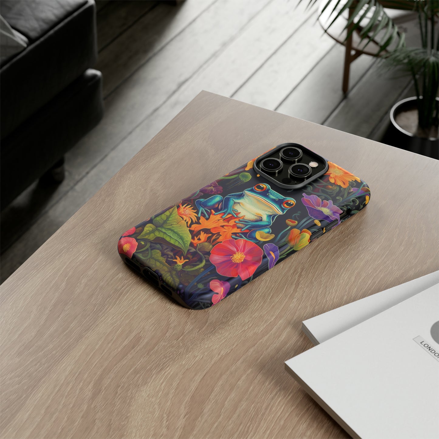 Floral Frogs Elegance Phone Case for Google Pixel, iPhone & Samsung Galaxy