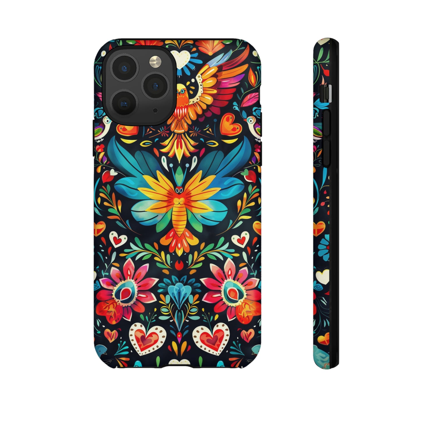 Floral Explosion Magic Hearts Phone Case