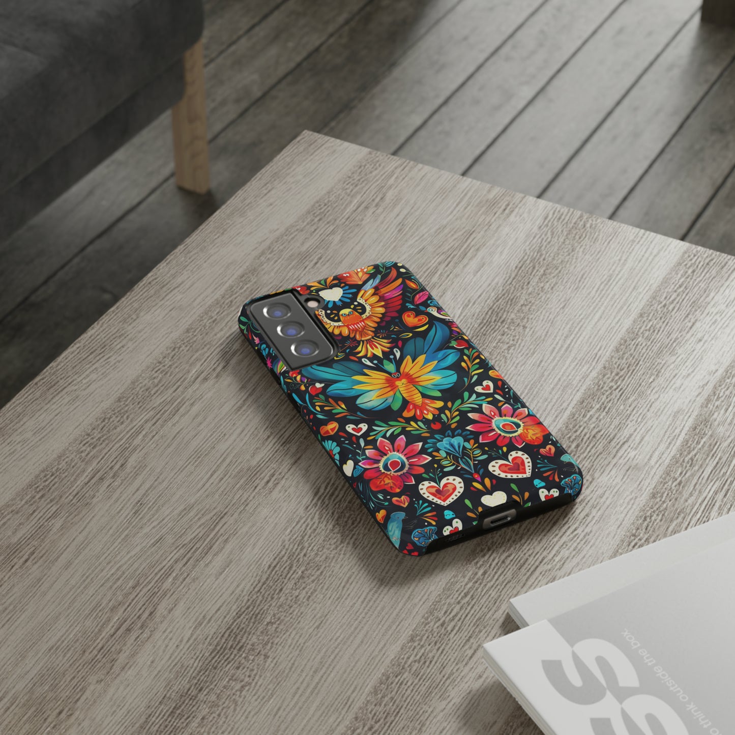 Floral Explosion Magic Hearts Phone Case