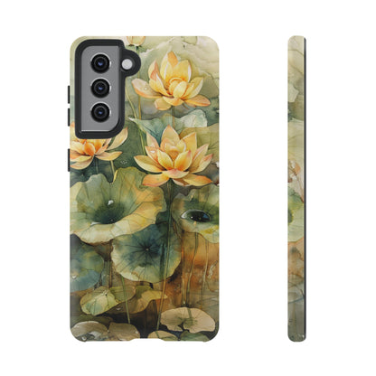 Zen Lotus Watercolor Painting iPhone 15 Case