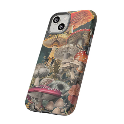 Vintage Illustration Mushroom Collage Phone Case