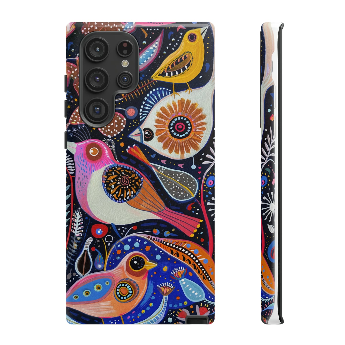 Mexican Style Bird Painting Phone Case