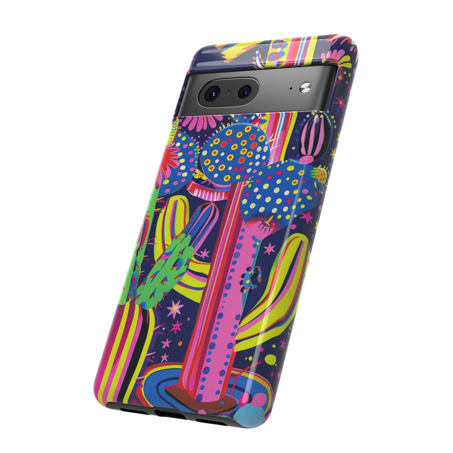 Retro 1960s Psychedelic Cactus Flowers Phone Case