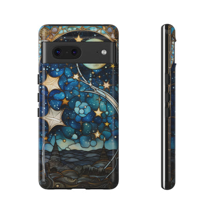 Boho Starry Night Stained Glass Artistry Phone Cover