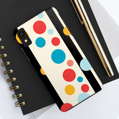 Classic Meets Creative: Abstract Polka Dots Tough Case for iPhone