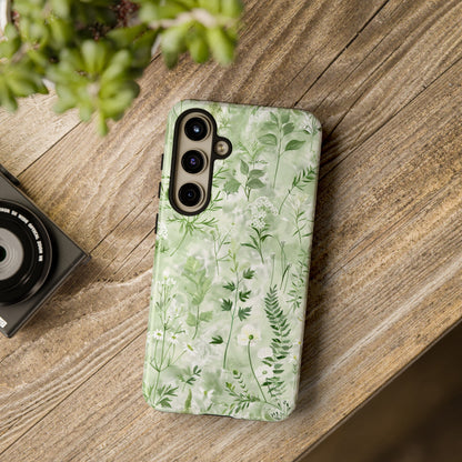 Floral Sage Green Wildflower Phone Case