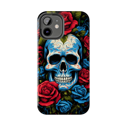 Skull and Roses iPhone Case | Edgy Elegance and Timeless Beauty