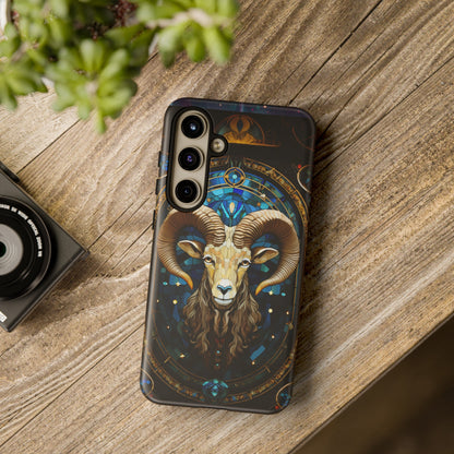 Aries Astrology Stained Glass Design Phone Case