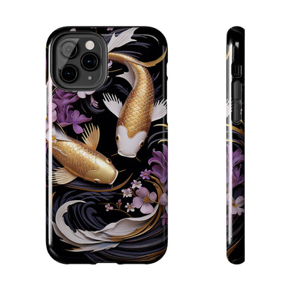 Graceful Flow: Koi Fish Inspired | Japanese Art Masterpiece iPhone Case