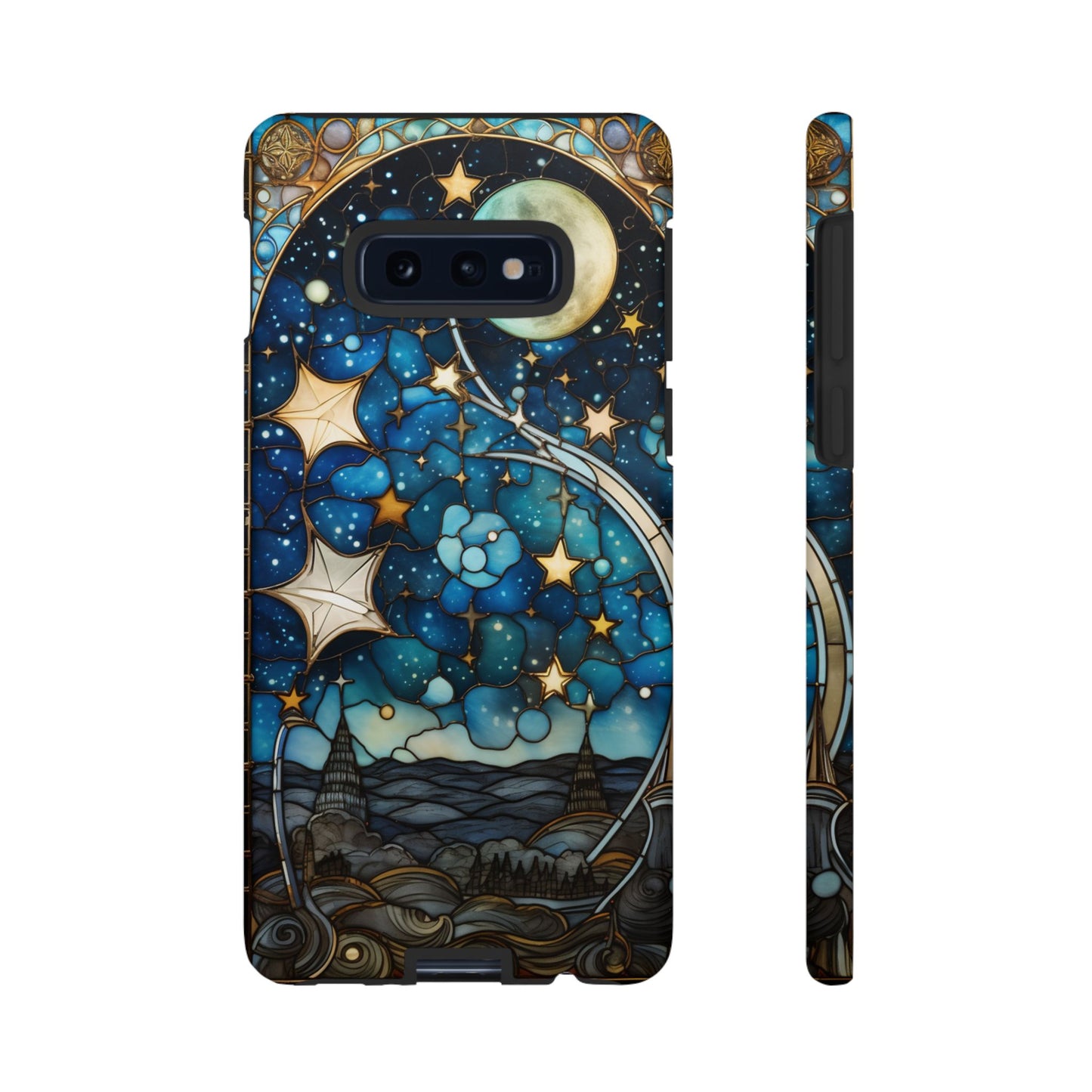 Boho Starry Night Stained Glass Artistry Phone Cover