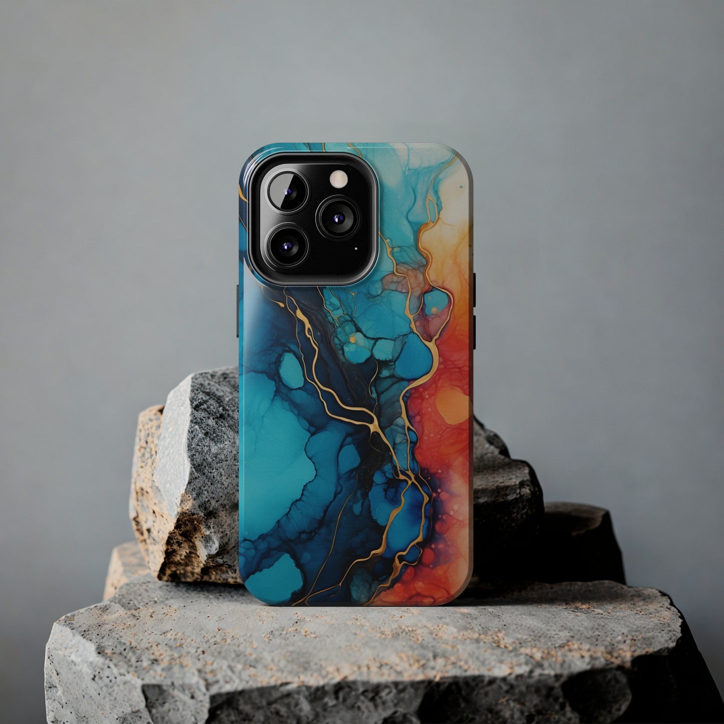 Marbled Watercolor iPhone Case | Embrace the Mesmerizing Multicolor Art