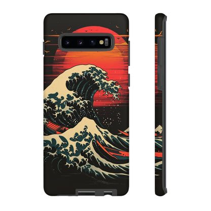 Great Wave off Kanagawa Retro Sunset