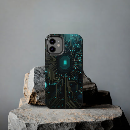 Neon Nexus: Cyberpunk Circuit Board | Futuristic Tech-Inspired iPhone Case