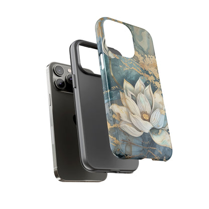 Zen Lotus Gold Floral Phone Case