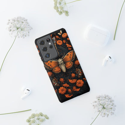 Eerie Elegance Halloween Goth Moth Phone Cover