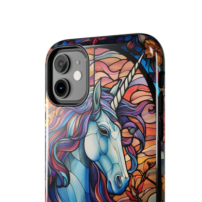 Unicorn Stained Glass iPhone Case | Mythical Beauty and Device Protection