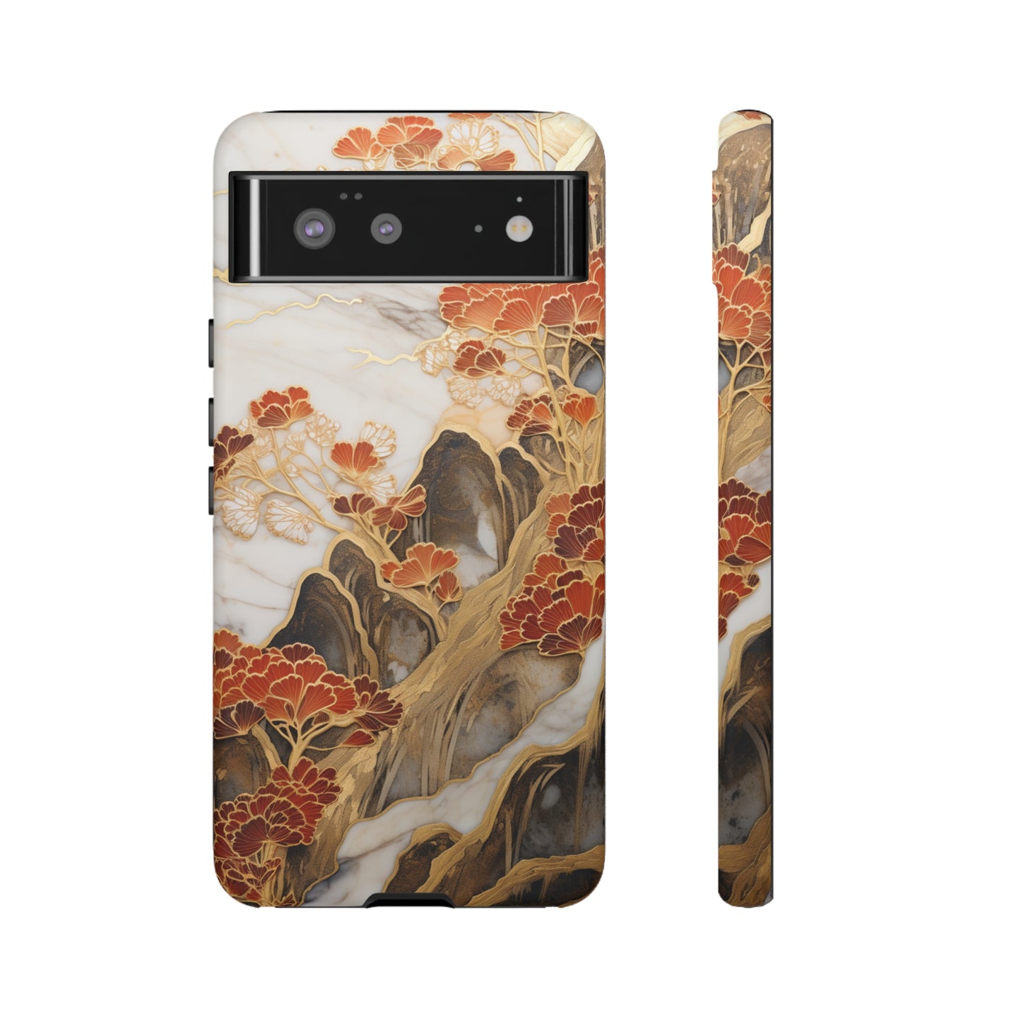 Chiyogami Floral Tough iPhone Case Galaxy S23 S22 S21 S20 Plus Ultra | Iphone 14 13 12 11 8 Pro Max Mini | Pixel 7 6 Pro 5 | Japanese Boho