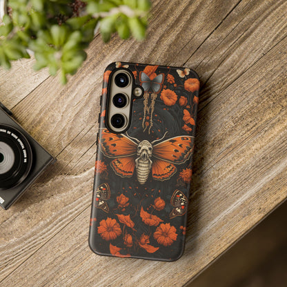 Eerie Elegance Halloween Goth Moth Phone Cover