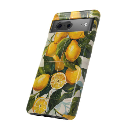 Mediterranean Lemon Italian Tile iPhone 14 Case