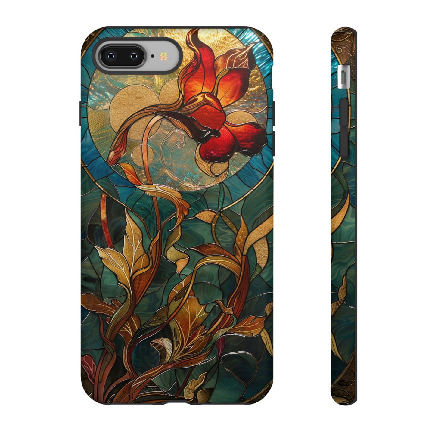 Art Nouveau Floral Full Moon Phone Case