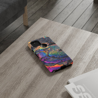 Opalescent Marbled Holographic Print Phone Case