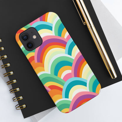 Rainbow Tough iPhone Case | Embrace Vibrant Style and Reliable Protection