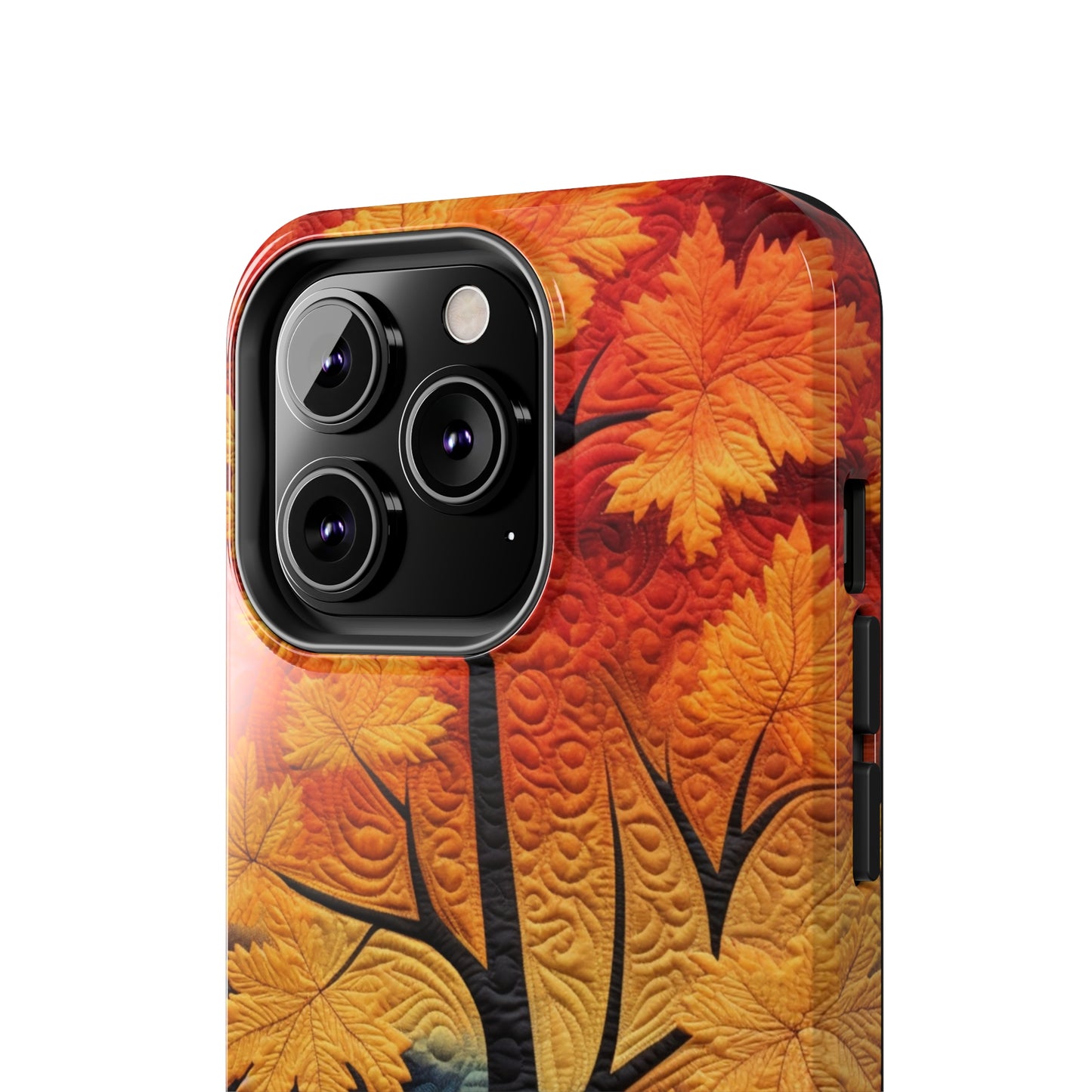 Autumn Forest Embroidered iPhone Case