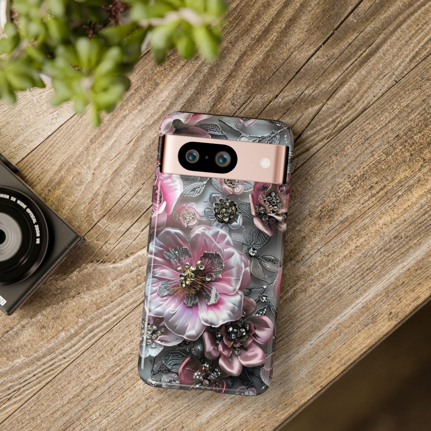 Coquette Aesthetic Floral Art iPhone 15 Case