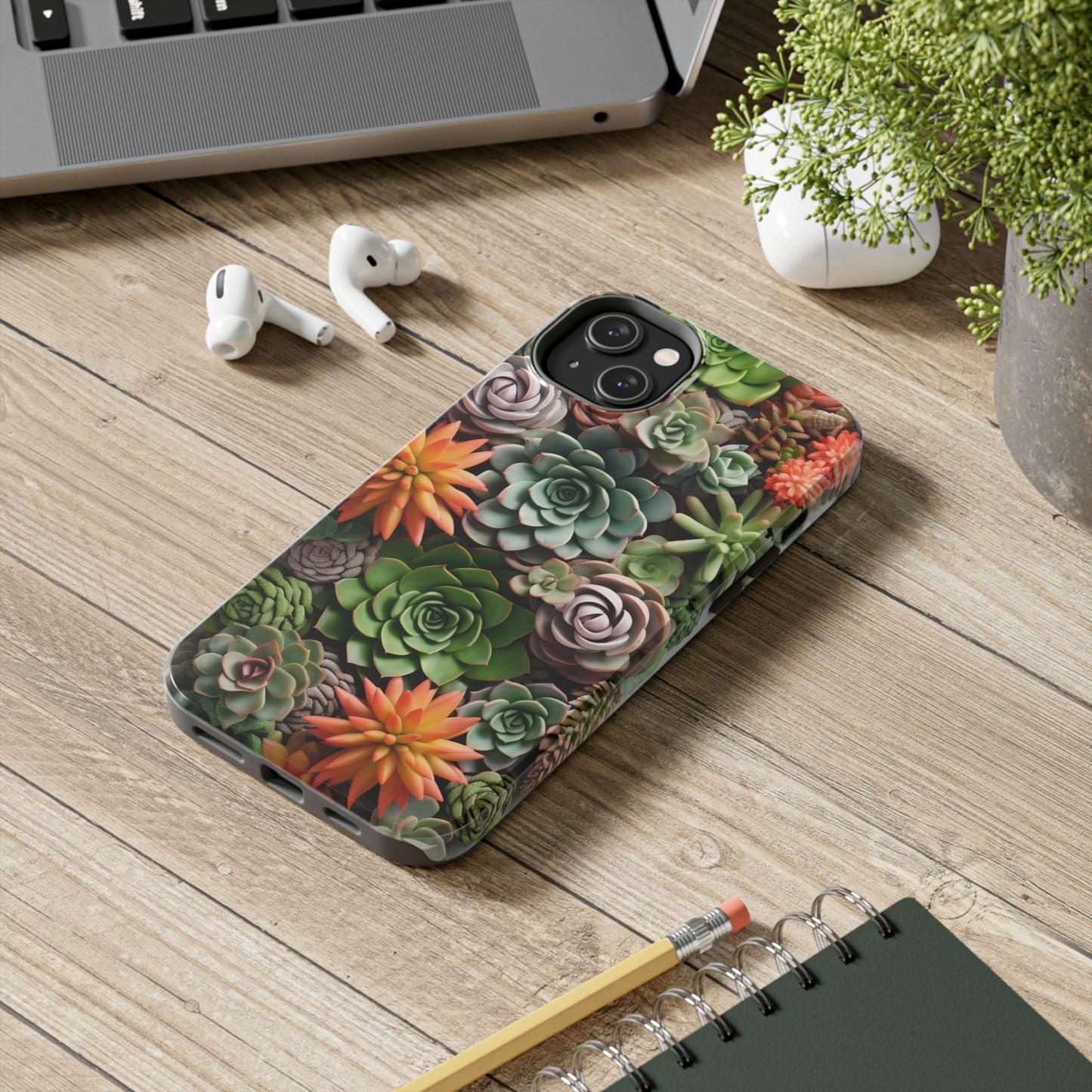 Succulent Desert Cactus Floral iPhone Case | Embrace the Beauty of Arid Elegance