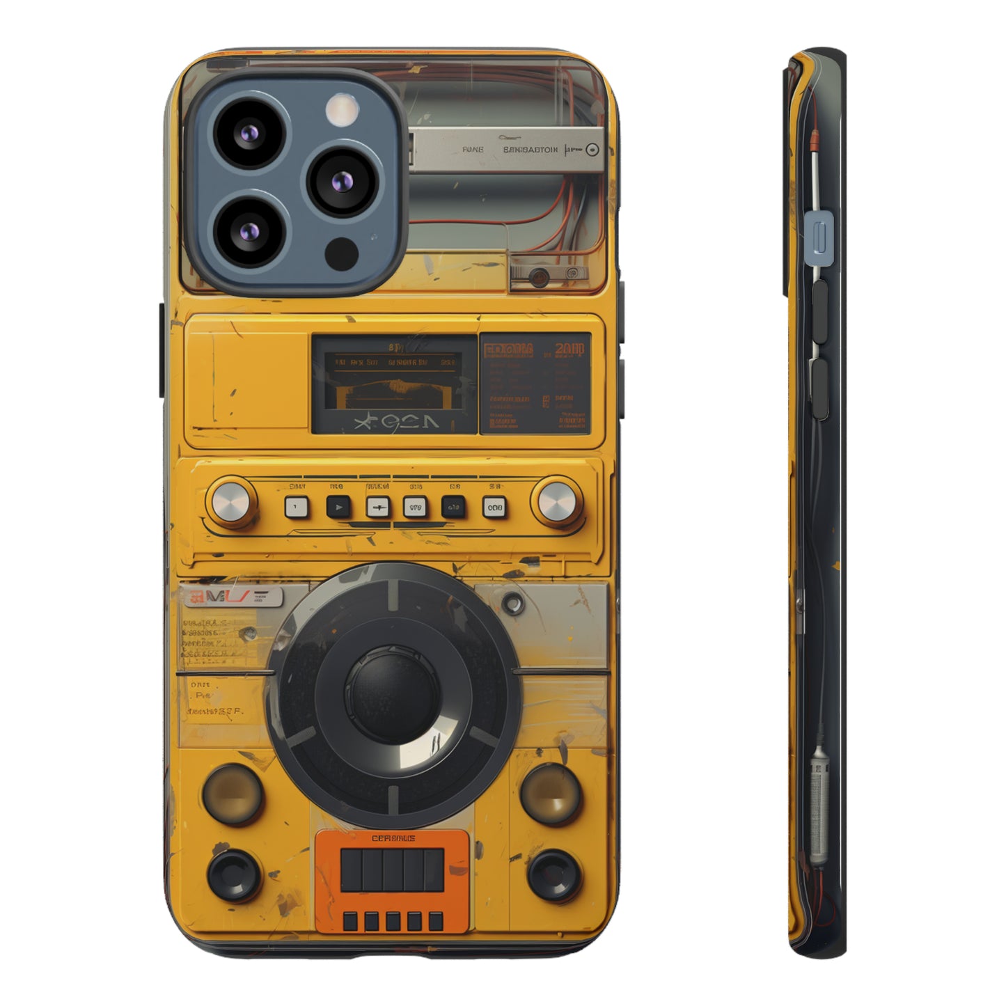 Cyberpunk Techno Gadget Walkman: Premium Phone Tough Case for iPhone, Samsung Galaxy, and Google Pixel