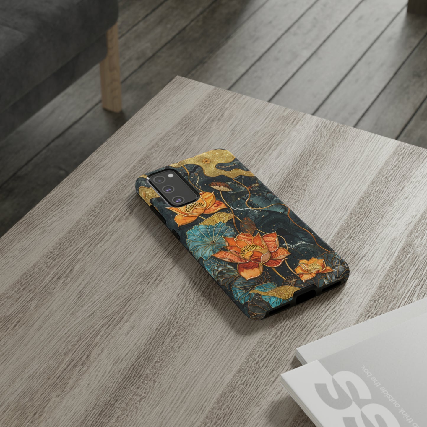 Chiyogami Floral Scroll Work Phone Case