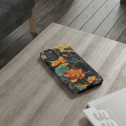 Chiyogami Floral Scroll Work Phone Case