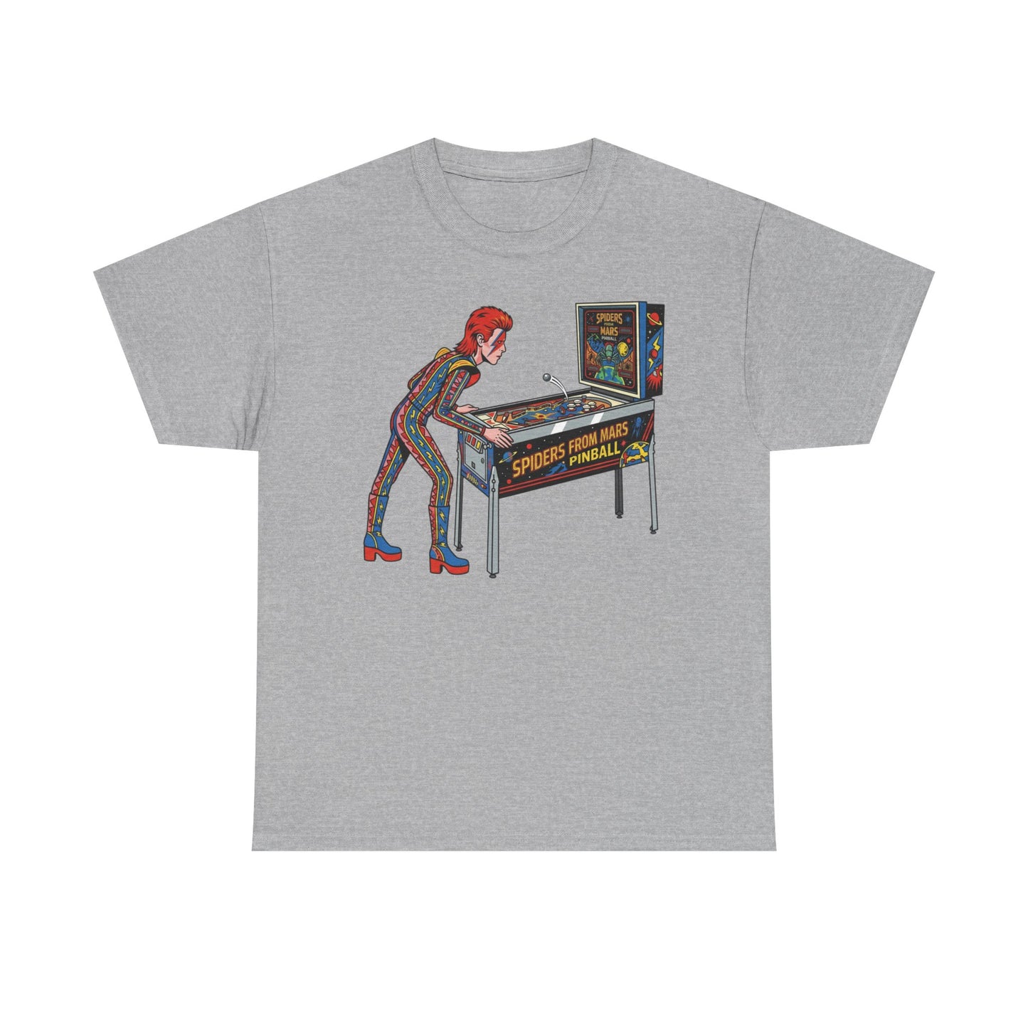 Cosmic Glam Rock Alien Pinball Arcade T Shirt Retro Space Tee