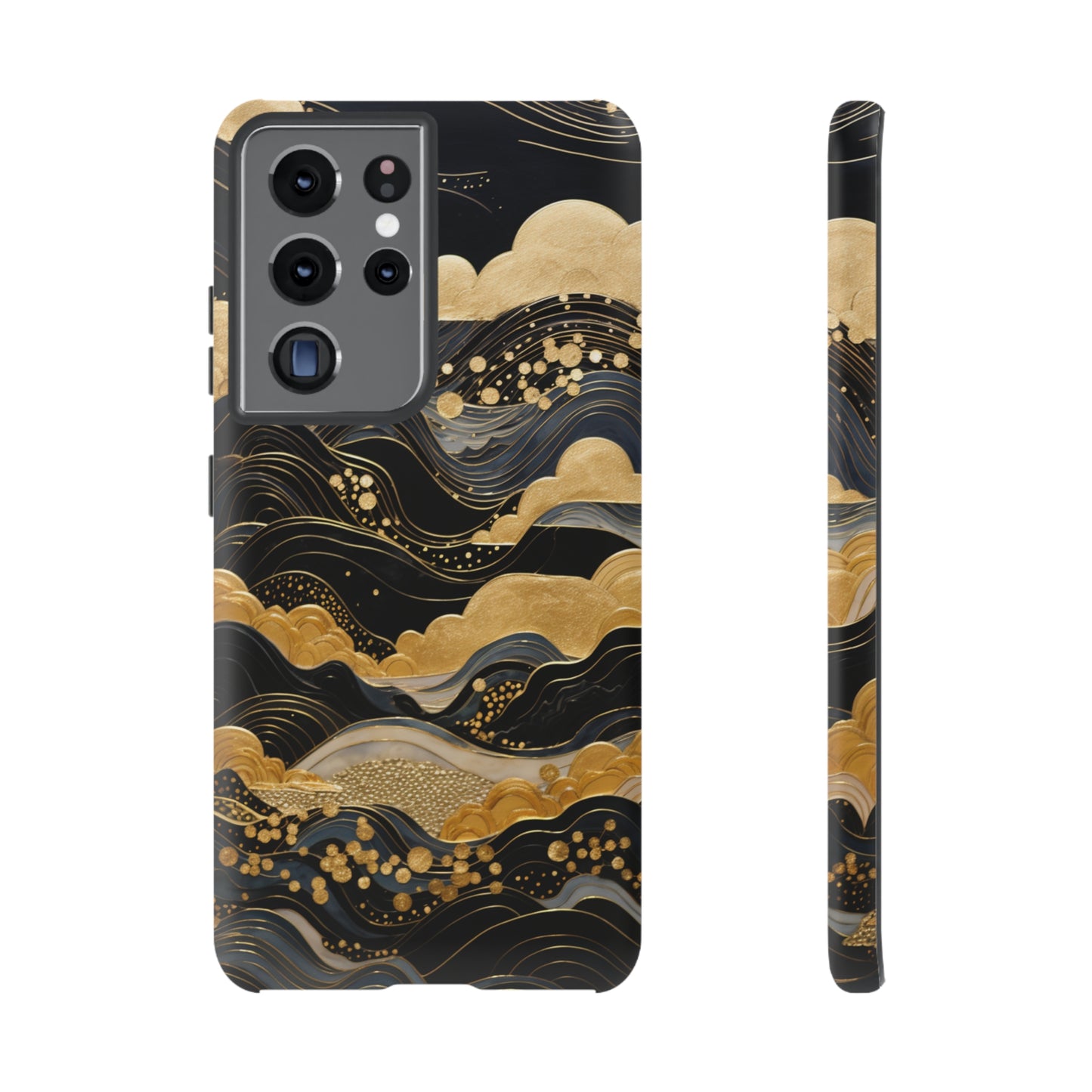 Chiyogami Mountains Tough Phone Case fits Galaxy S23 S22 S21 S20 Plus Ultra | Iphone 14 13 12 11 8 Pro Max Mini | Pixel 7 6 Pro 5 | Japanese