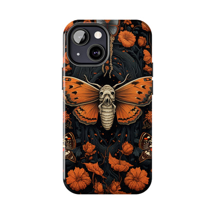 Eerie Elegance: Halloween Goth Moth Apple Phone Case | Dark Enchantment iPhone Case