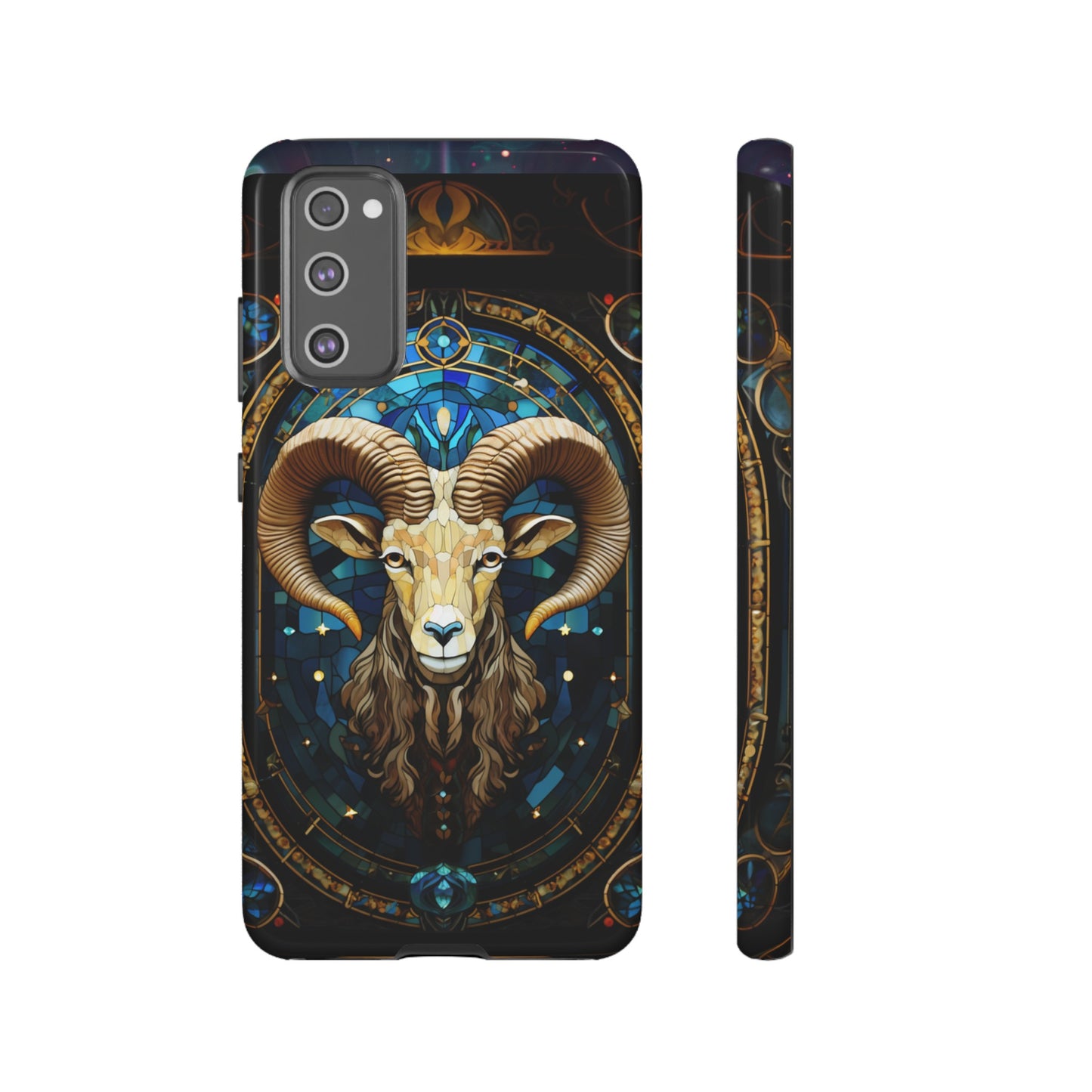 Aries Astrology Stained Glass Design Phone Case