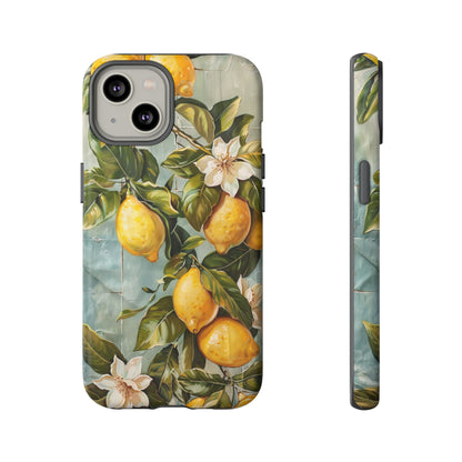 Mediterranean Lemon Tile Oil Painting iPhone 13 Case