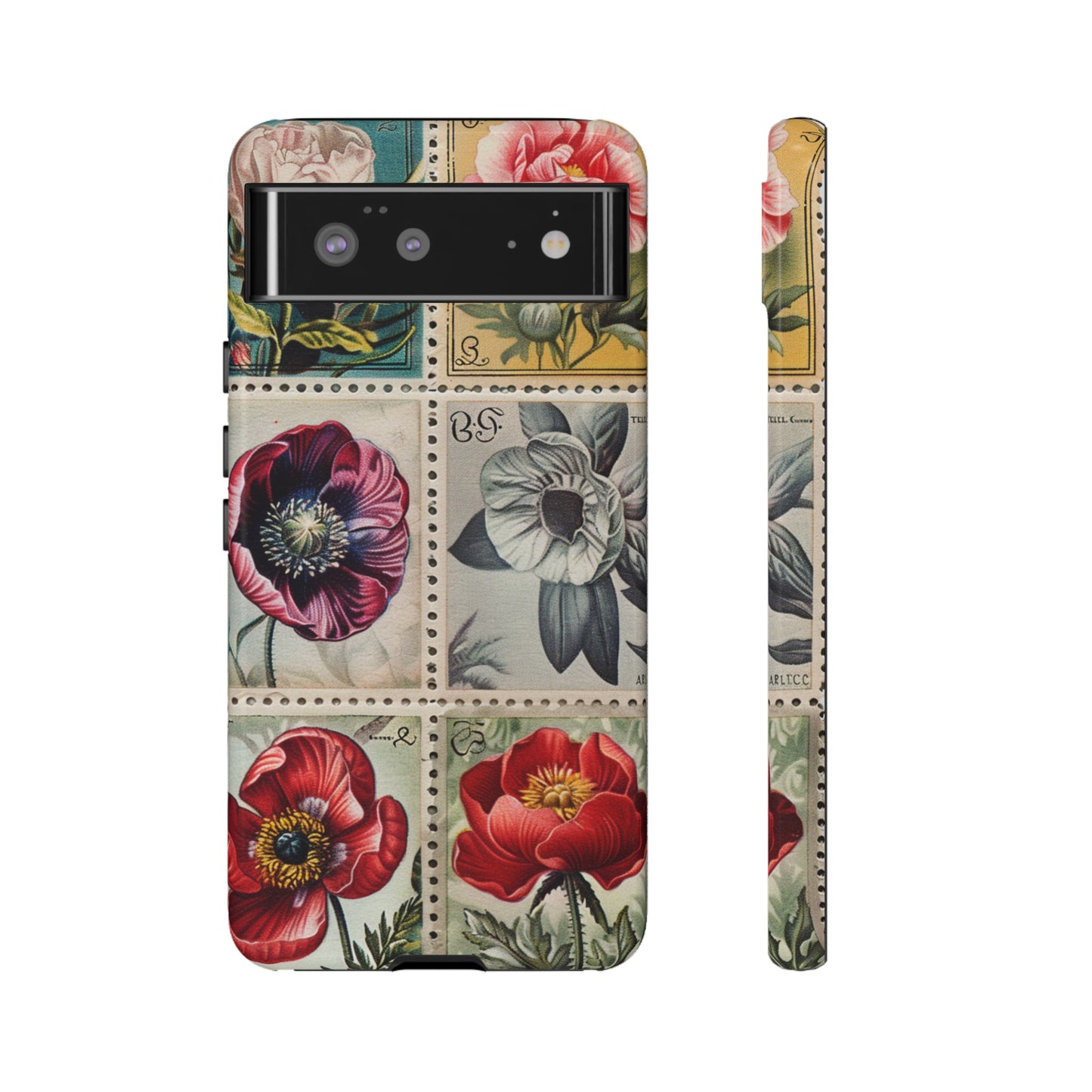 Vintage Floral Stamps Phone Case