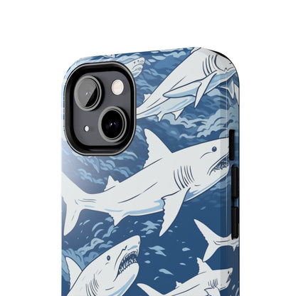 Shark Design: Dive into the Depths with an Aquatic Adventure iPhone Case