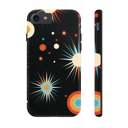 Mid-Century Atomic Age Tough iPhone Case | Retro Phone Cover