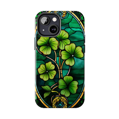 Lucky Charm: Four-Leaf Clover Phone Case | Symbol of Fortune for iPhone Models 11 through 14 Pro Max