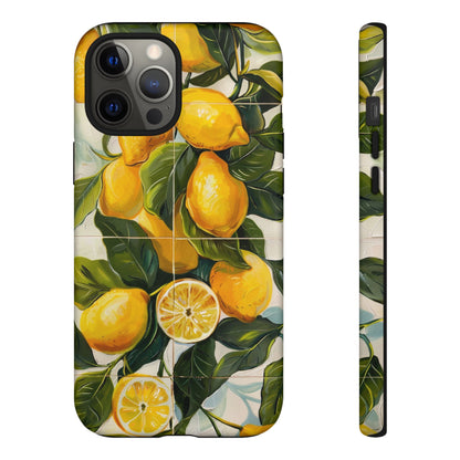 Mediterranean Lemon Italian Tile iPhone 14 Case