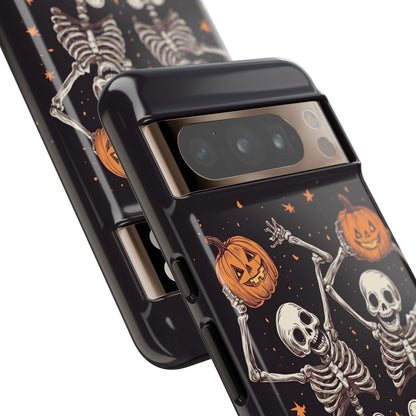 Dancing Skeletons with Jack-o'-Lanterns Phone Cover