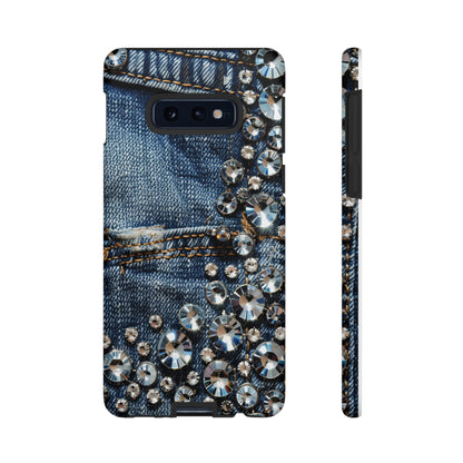 Blue Jean Queen Rhinestone Bling Phone Case