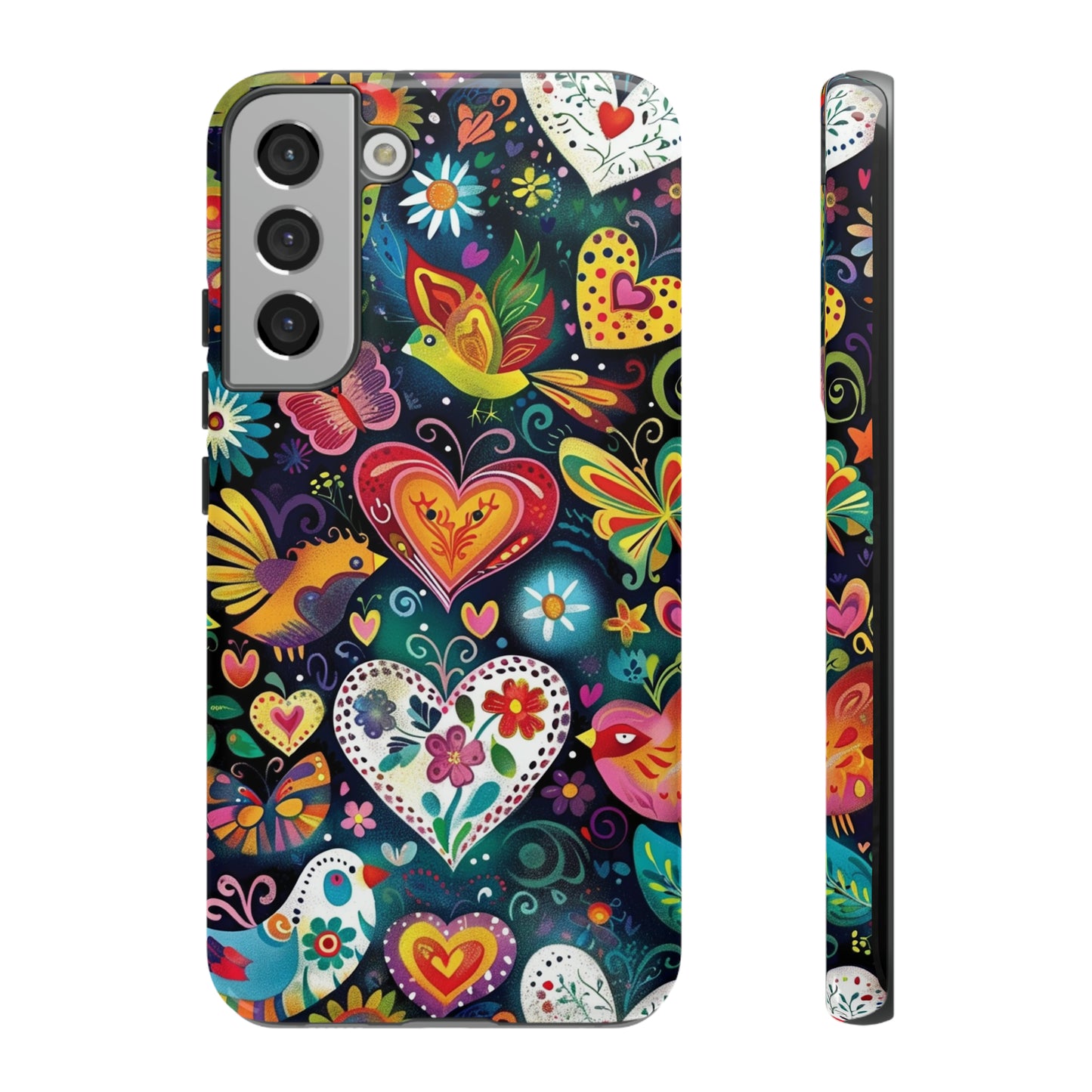 Floral Butterfly Magic Hearts Phone Case